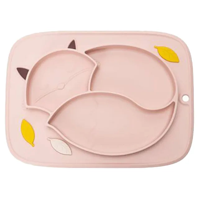 InnoGio - Gio Fox Toddler Plate - Pink - Laadlee