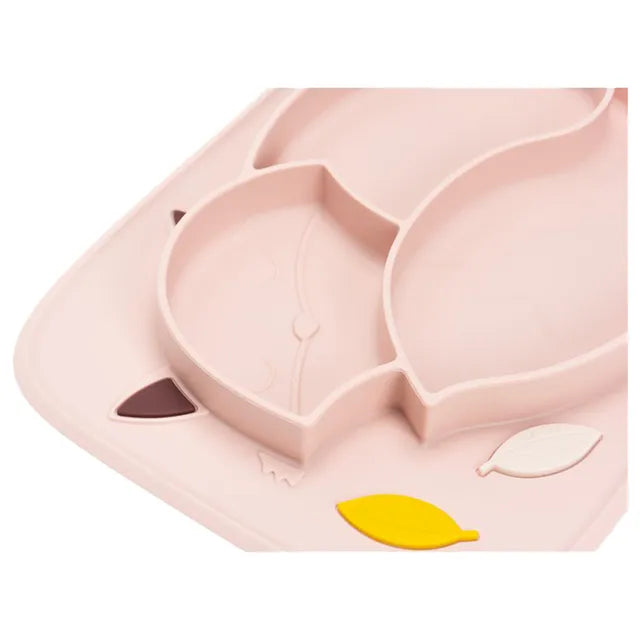 InnoGio - Gio Fox Toddler Plate - Pink - Laadlee