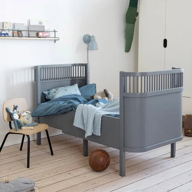 Sebra Baby & Junior Bed - Classic Grey - Laadlee