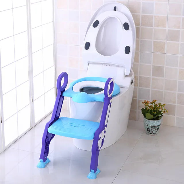 TheKiddoz Steps Baby Potty Traning Seat - Blue - Laadlee