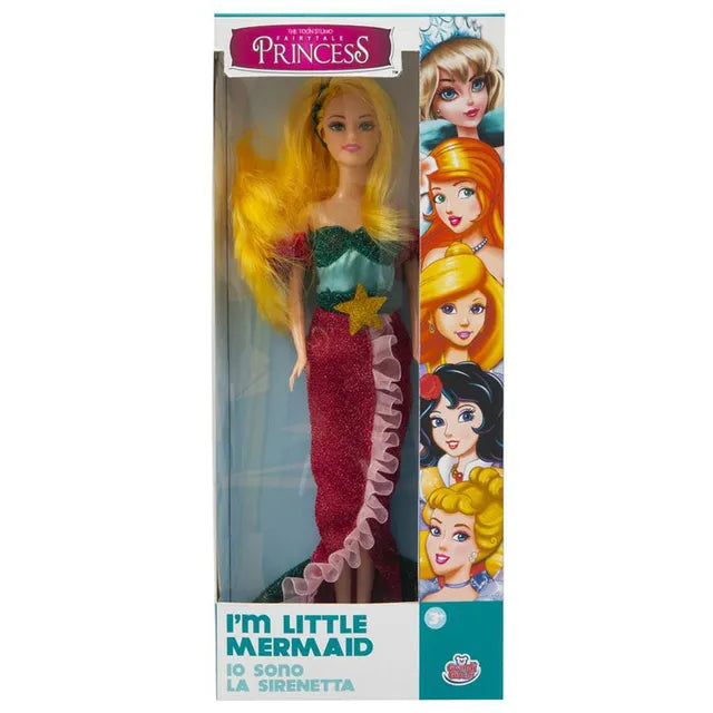 Grandi Giochi Princess Fairy Doll Mermaid 30cm