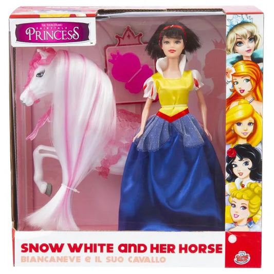 Grandi Giochi Princess Snow-White 30cm With Horse