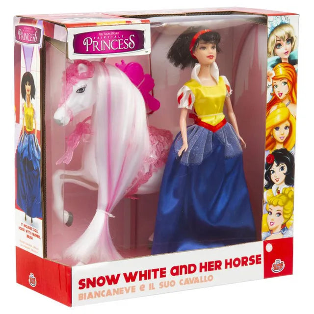 Grandi Giochi Princess Snow-White 30cm With Horse