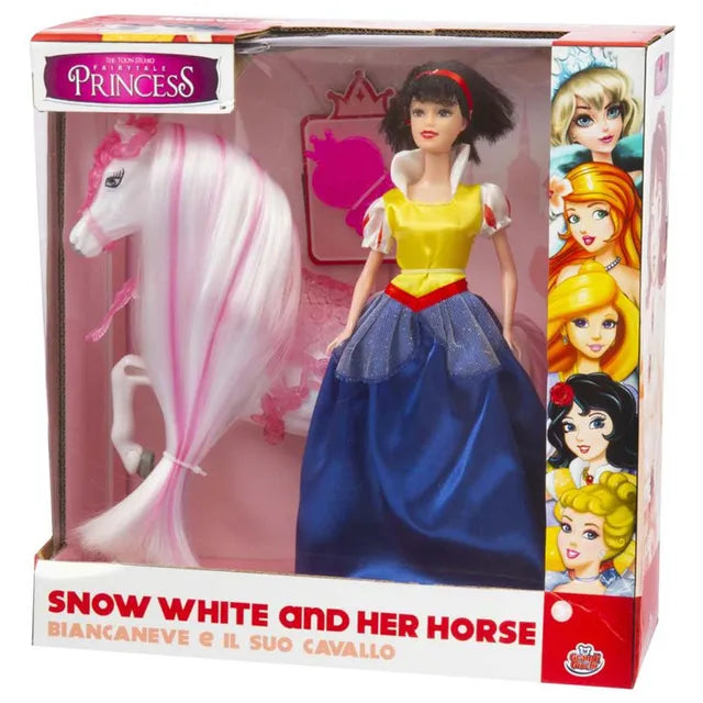 Grandi Giochi Princess Snow-White 30cm With Horse