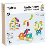 Mideer Rainbow Magnetic Sticks - 60pcs