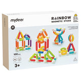 Mideer Rainbow Magnetic Sticks - 100pcs
