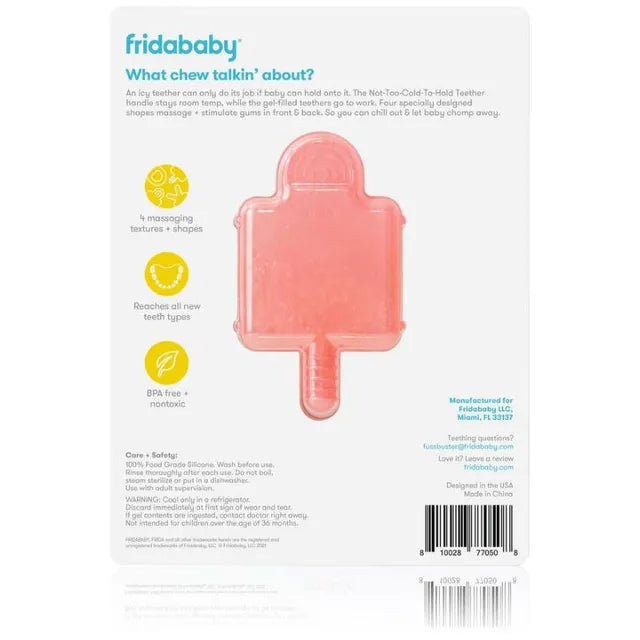 Frida Baby - Not Too Cold To Hold BPA Free Silicone Teether - Pack Of 2 - Laadlee