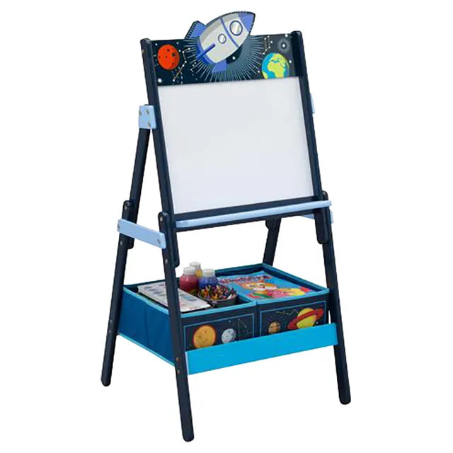 Delta Children Space Adventures Wooden Activity Easel With Storage