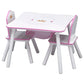 Delta Children Princess Crown Kids Chair Set And Table - White/Pink