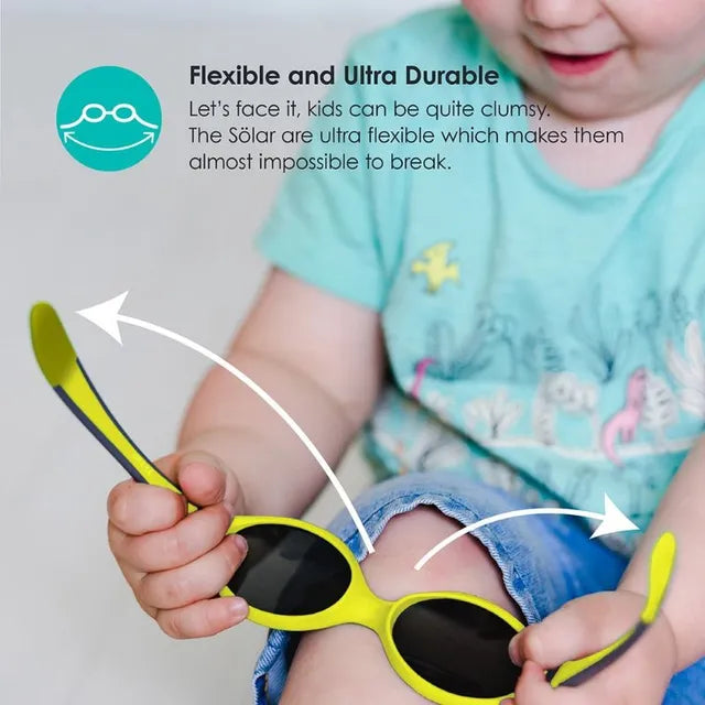 Bbluv Solar Unbreakable Kid Sunglasses - Aqua - Laadlee