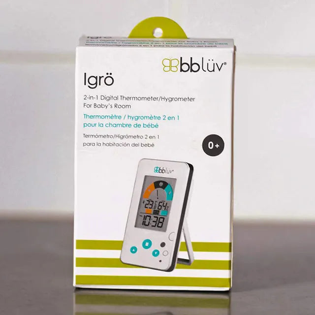 Bbluv Igro 2 In 1 Digital Thermometer For Baby's Room - White - Laadlee