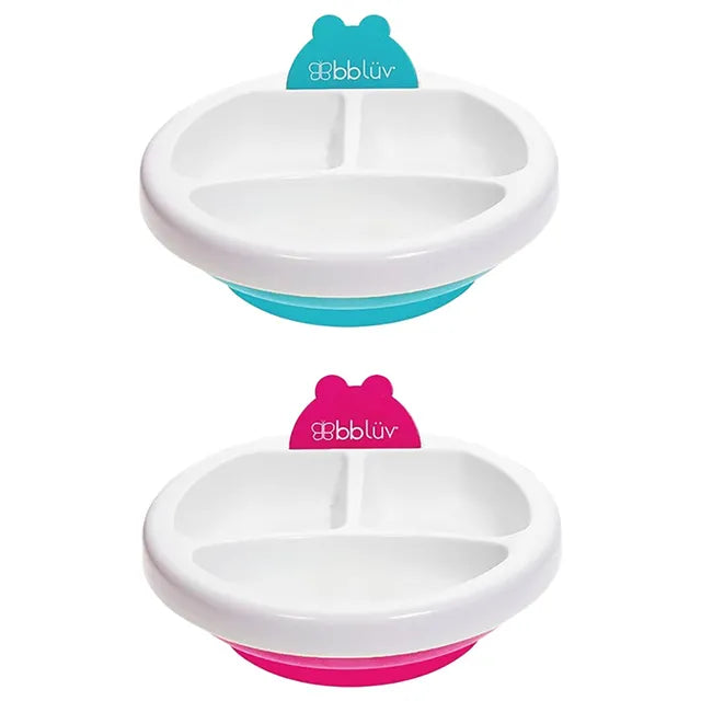 Bbluv Plato - Warm Feeding Plate - Pink - Laadlee