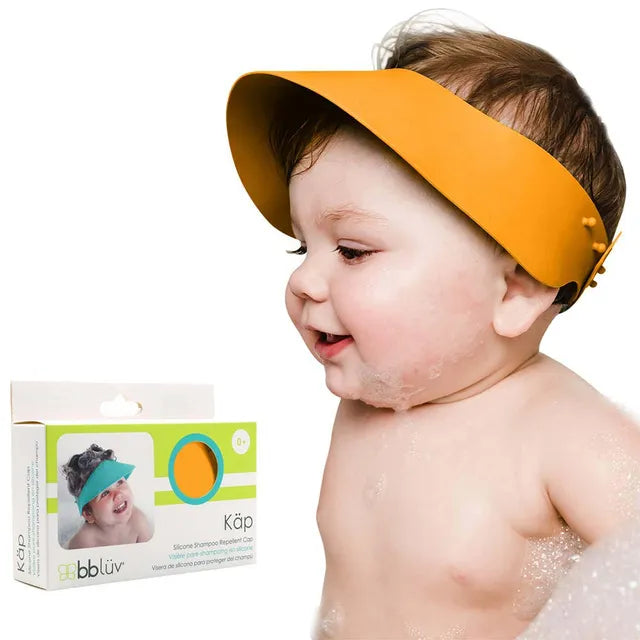 Bbluv Kap Silicone Shampoo Repellant Cap - Orange - Laadlee