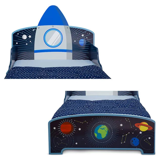 Delta Children Space Adventures Wooden Toddler Bed