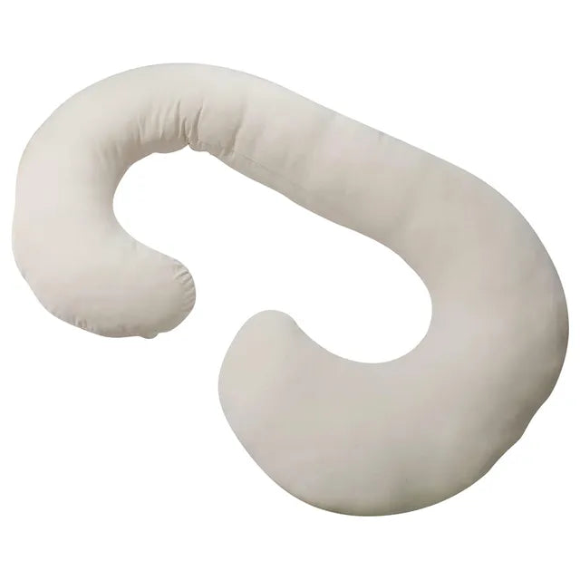 Pharmedoc C-Shape Full Body Pregnancy Pillow With Organic Jersey Fabric Cover - Laadlee