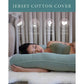 Pharmedoc U-Shape Full Body Pregnancy Pillow With Jersey Cotton Cover - Sage - Laadlee