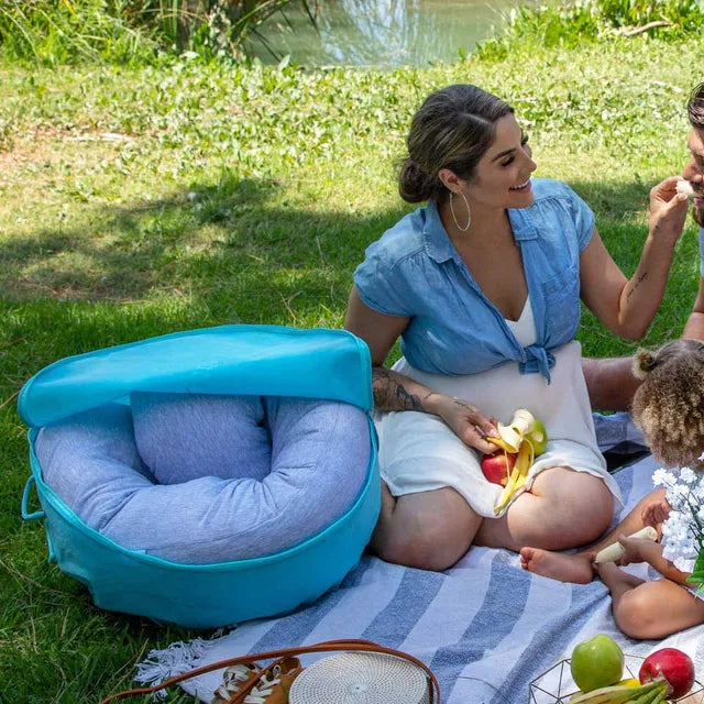 Pharmedoc C-Shape Pregnancy Pillow With Jersey Cover - Grey - Laadlee