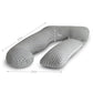 Pharmedoc U-Shape Pregnancy Pillow With Jersey Cover - Grey Stars