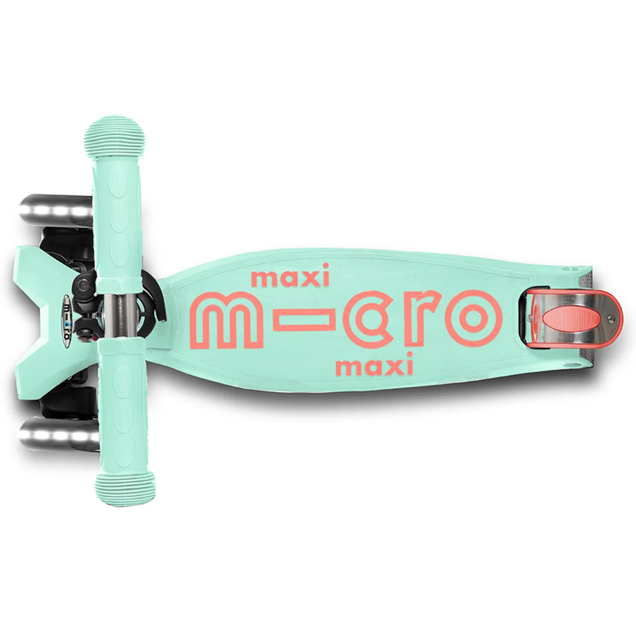 Micro Maxi Deluxe Scooter with LED Wheel - Mint - Laadlee