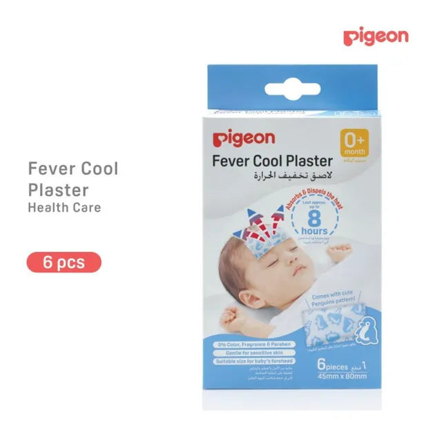 Pigeon Fever Cool Plaster For Baby'S Forehead - Pack of 6