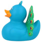 Lilalu Bath Toy Peacock Rubber Duck - Blue