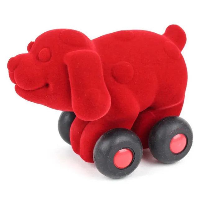 Rubbabu Aniwheelies Dog Small - Red