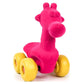 Rubbabu Aniwheelies Giraffe Large - Pink