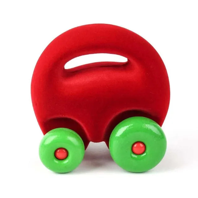 Rubbabu Soft Baby Toy Original Mascot Car - Red