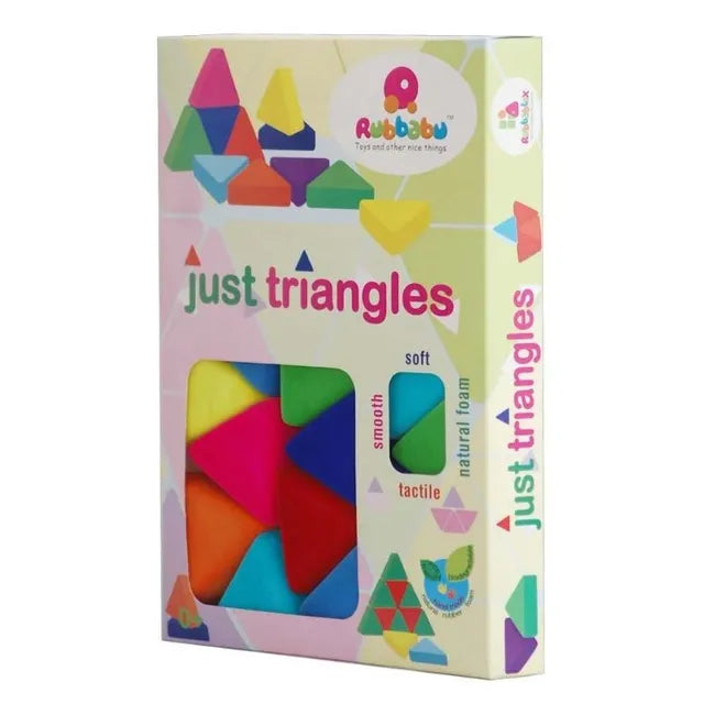 Rubbabu Rubbablox Educational Toy -  Just Triangles