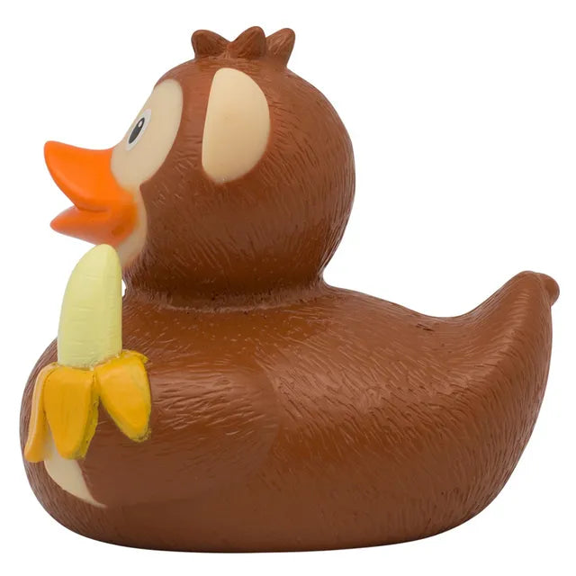 Lilalu Bath Toy Monkey Rubber Duck-Brown