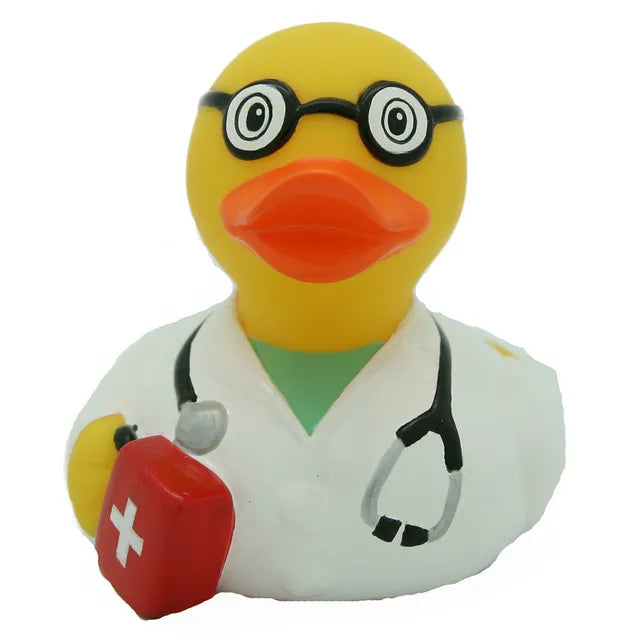 Lilalu Bath Toy Emergency Doc Duck - White