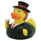 Lilalu Bath Toy Mini Groom Rubber Duck - Black