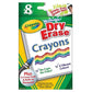 Crayola Dry-Erase Large Crayons - Pack of 8 - Laadlee