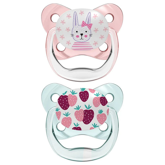 Dr. Brown's Prevent Stage 1 Butterfly Shield Soother - Pack of 2 - Pink