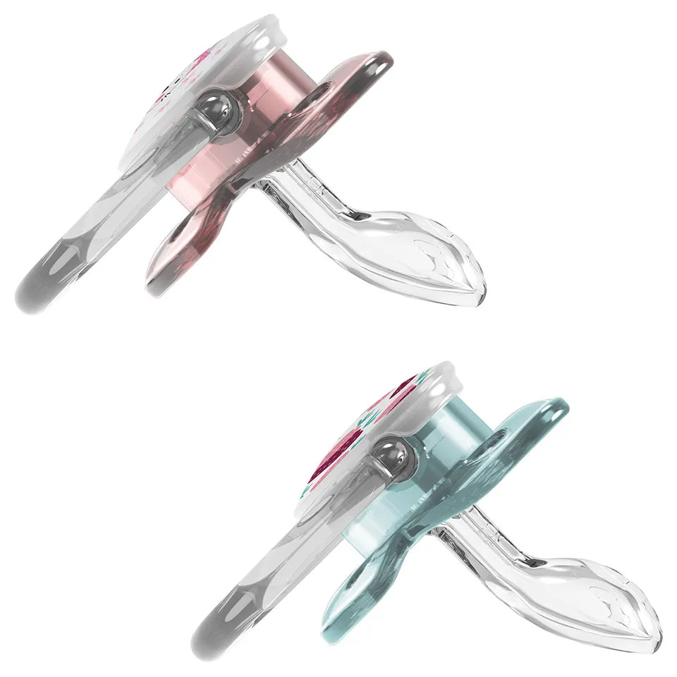 Dr. Brown's Prevent Stage 1 Butterfly Shield Soother - Pack of 2 - Pink - Laadlee