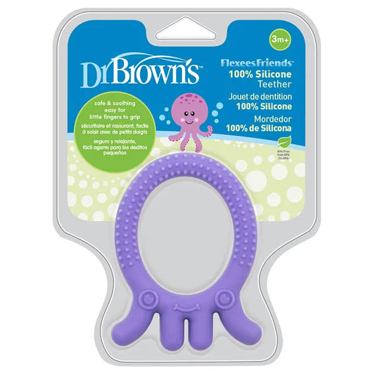 Dr. Brown's Flexees Friends Octopus Teether - Purple