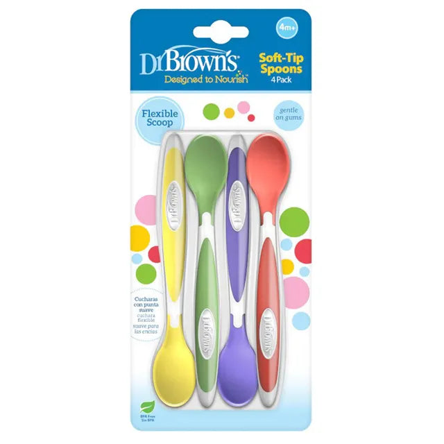 Dr. Brown's Soft-Tip Spoon - Pack of 4 - Laadlee