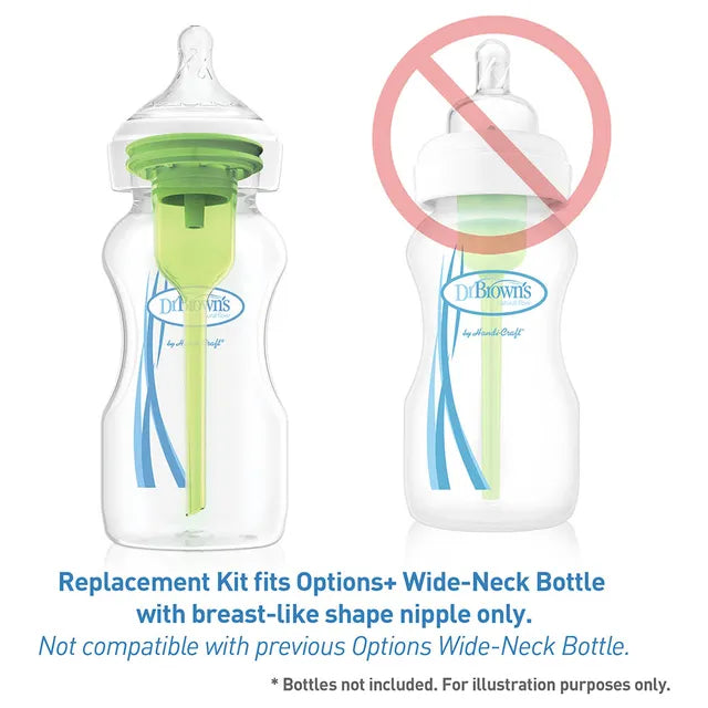 Dr. Brown's Wide Neck Options+ Bottle Replacement Kit