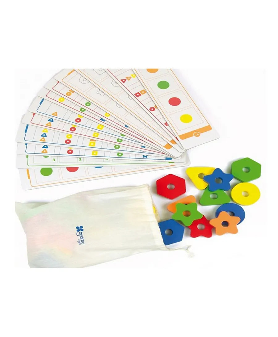 Andreu Toys Geo String Shapes - Laadlee