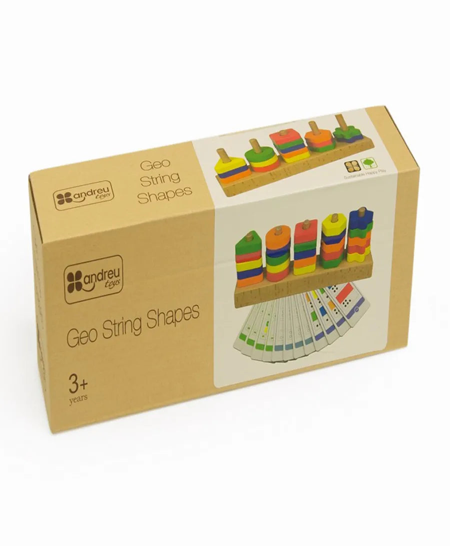 Andreu Toys Geo String Shapes - Laadlee