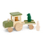 Trixie Wooden Tractor With Trailer - Laadlee