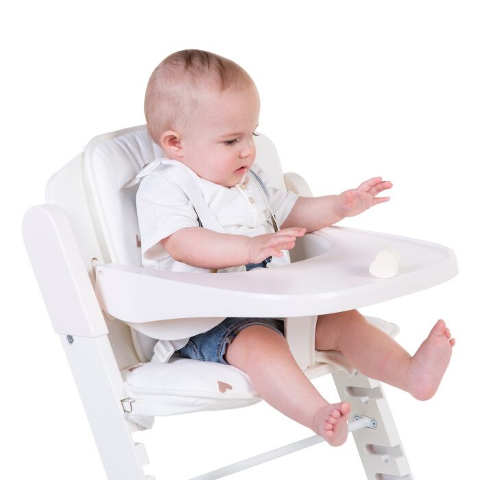 Childhome Evosit HIgh Chair Cushion - Jersey Heart