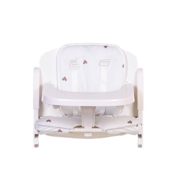 Childhome Evosit HIgh Chair Cushion - Jersey Heart