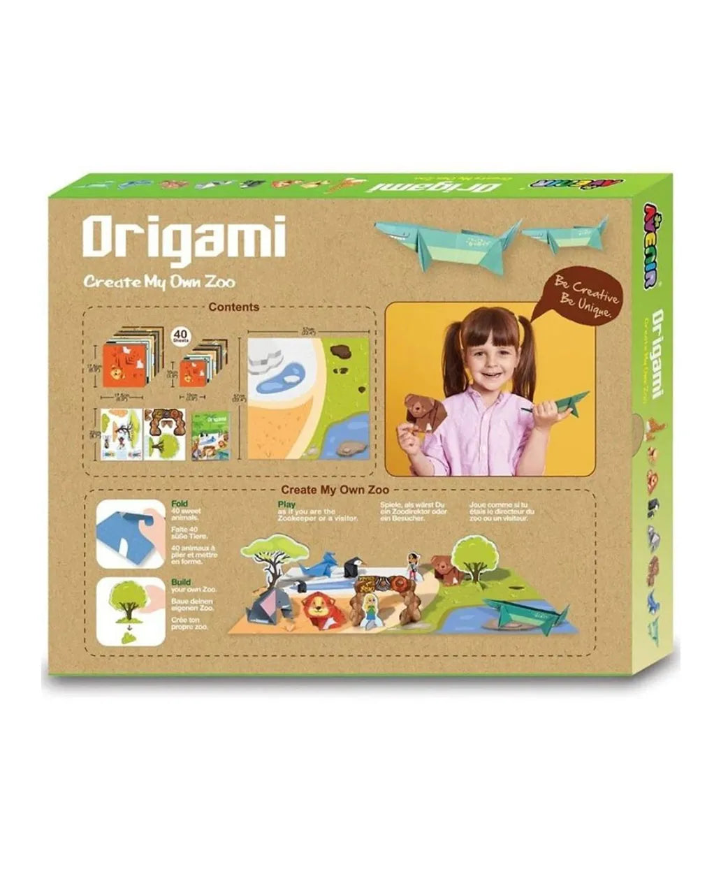 Avenir Origami Create My Own Kit - Zoo - Laadlee