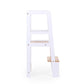 Childhome Learning Tower - White Natural