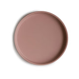 Mushie Classic Silicone Suction Plate Cloudy Mauve - Laadlee