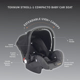 Teknum Stroll-1 Travel System With Reversible Stroller And Baby Car Seat - Gold