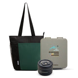 Hydrobrew Bento Lunch Box With Lunch Bag, Steel Food Jar - Adventure Sage
