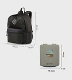 Hydrobrew 17" Backpack With Bento Lunch Box - Black