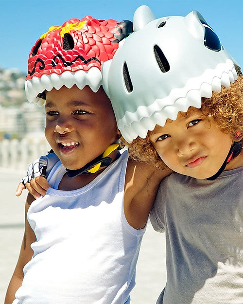 Crazy Safety Bicycle Helmet Dragon - Red - Laadlee